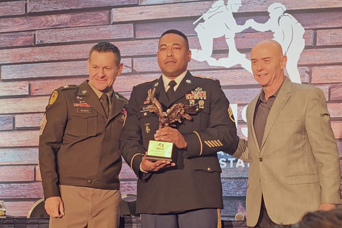 News: Winner of Larry Strickland Leadership Award dedicated to helping Soldiers succeed